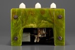 Highly Marbleized Green Emerson BT-245 ’Tombstone’ Catalin Radio